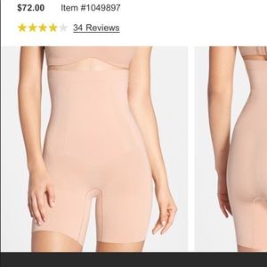 Spanx Oncore mid tight shorts w/o straps no tags